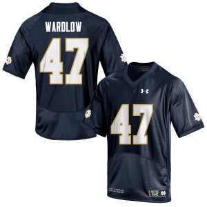 Notre Dame Fighting Irish Men's Kofi Wardlow #47 Navy Under Armour Authentic Stitched College NCAA Football Jersey YRY5499HY